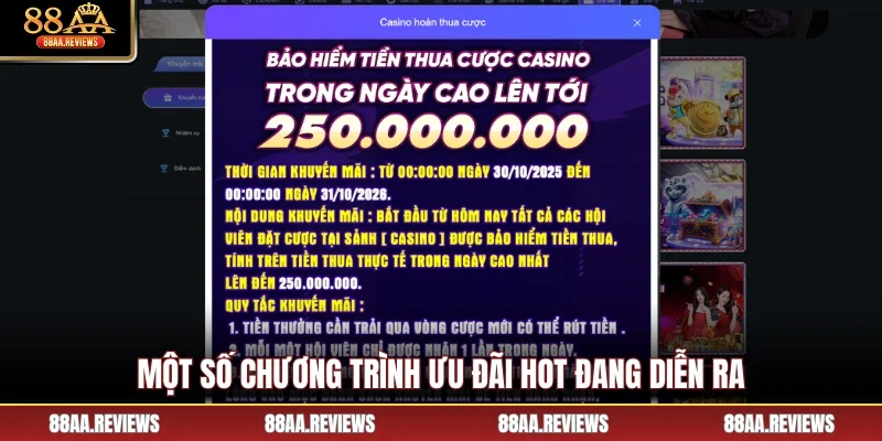 Một số chương trình ưu đãi hot đang diễn ra